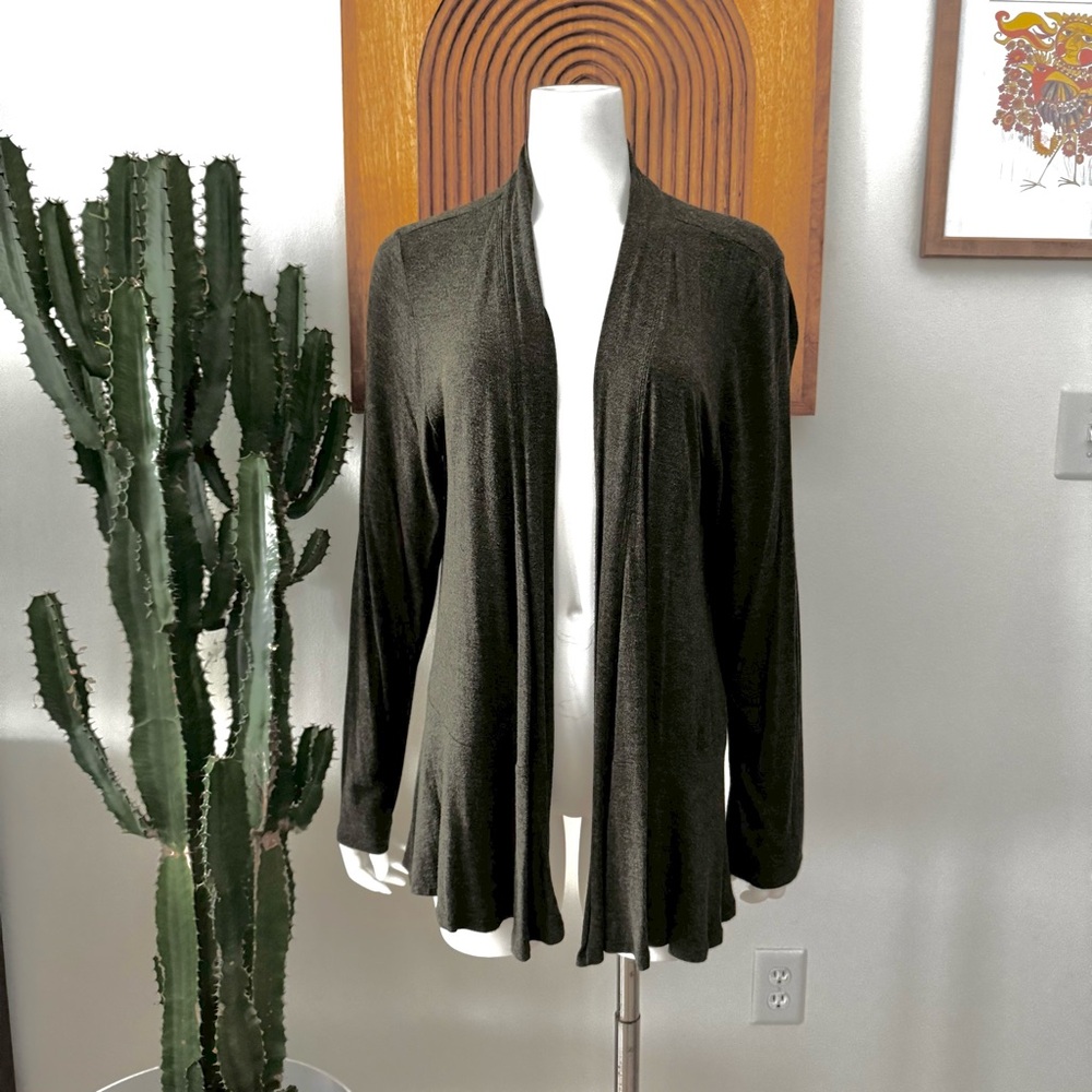 Premise Olive Green Knit Cardigan